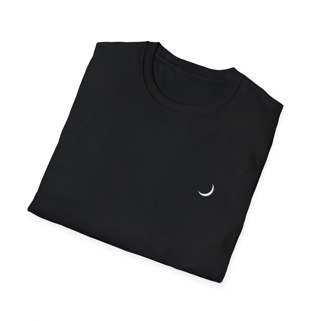 Crescent Moon T-Shirt — Minimal Night Sky Tee