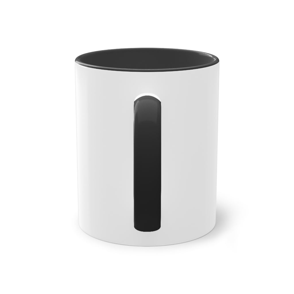 Talk To Me! Two-Tone Coffee Mug – 11oz Bold Typography Conversation Starter