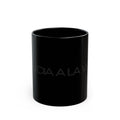 Dia La Voz text black coffee mug | 11oz or 15oz