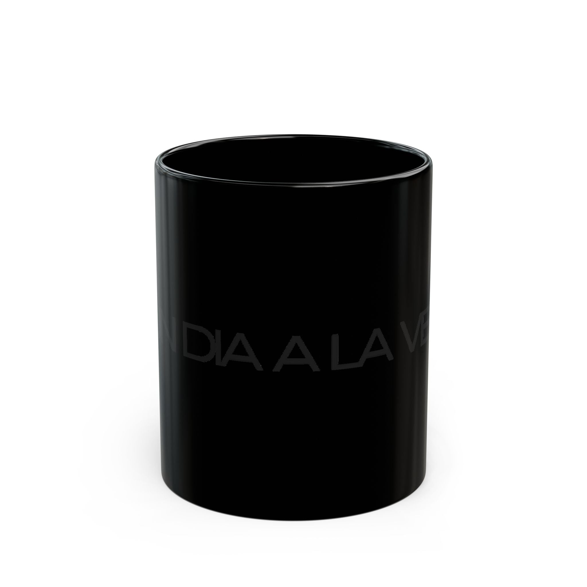 Dia La Voz text black coffee mug | 11oz or 15oz