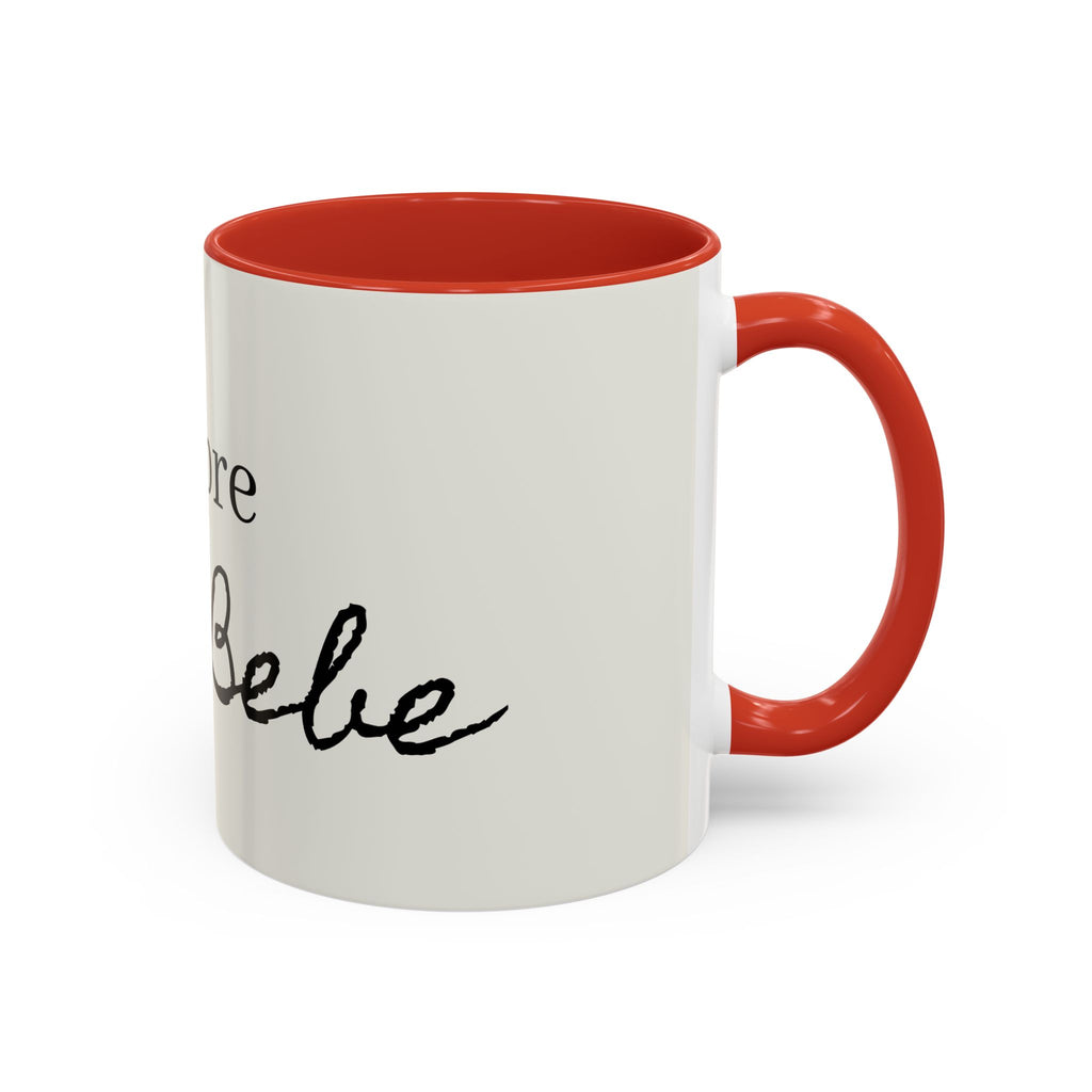 Siempre Mi Bebé Accent Coffee Mug – Spanish Love Quote Ceramic Coffee Cup