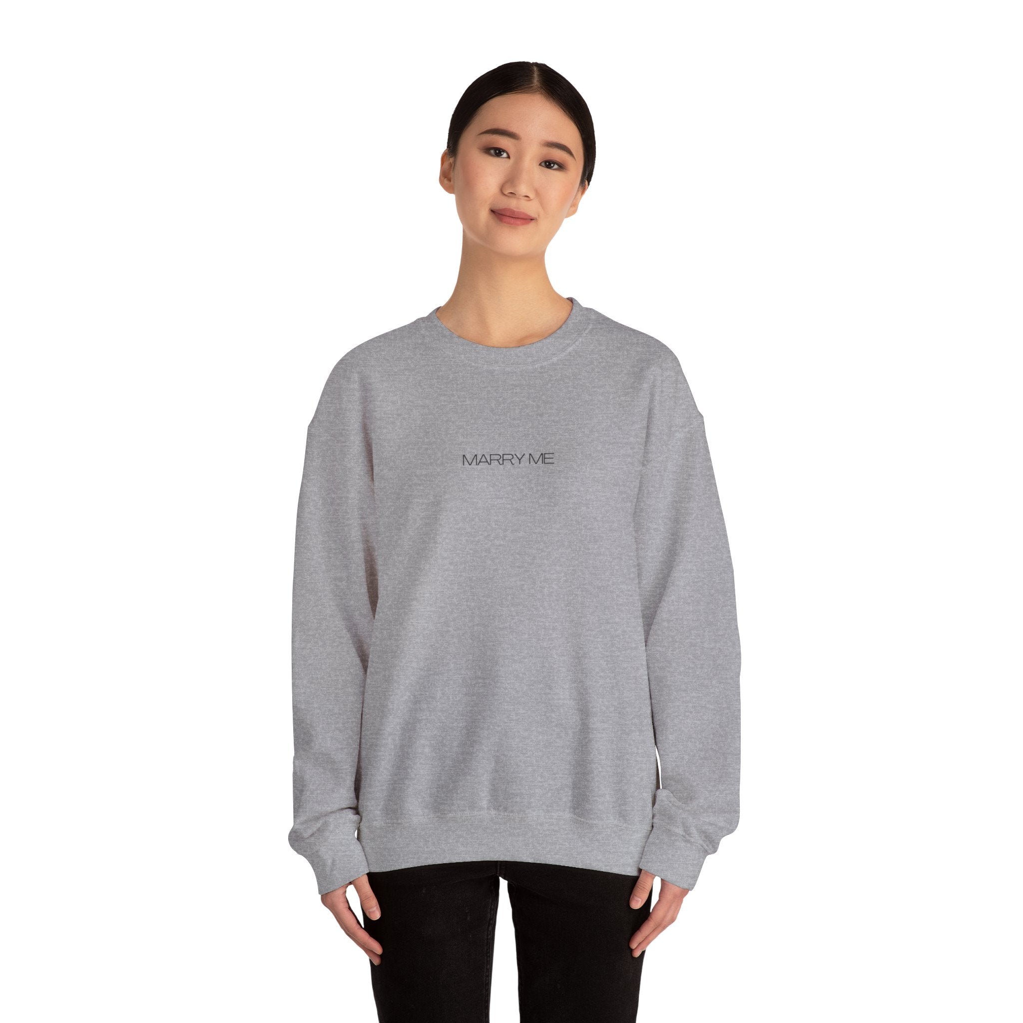 Marry Me sweatshirt | Proposal Script Text Crewneck