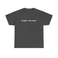 T‑Shirt — “Aligned, even at 9%” Minimal Inspirational Graphic Tee