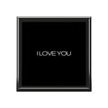 I Love You Black Lacquer Jewelry Box — Romantic Keepsake Gift