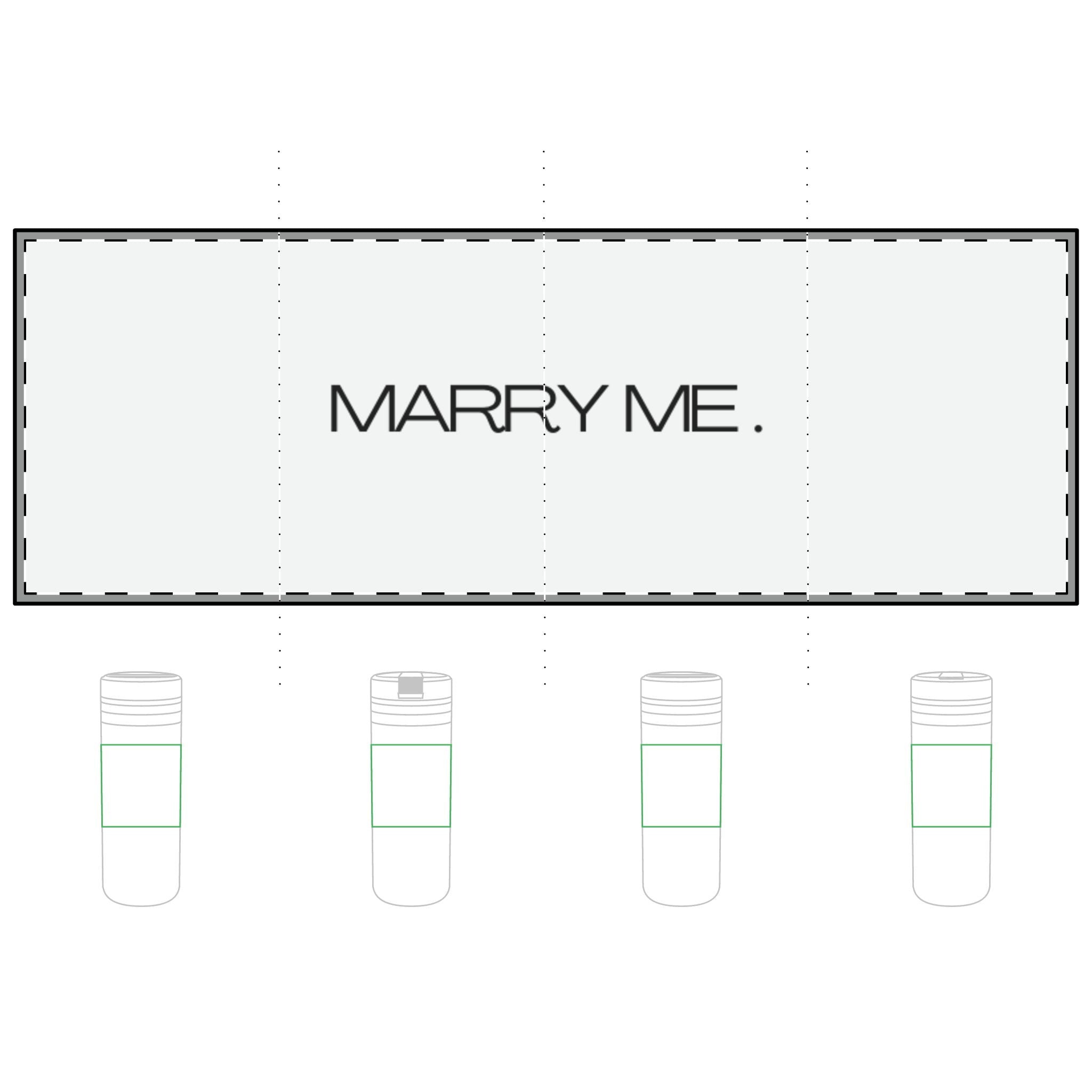 Marry Me Proposal Straw Tumbler | 24oz Thermal Tumbler