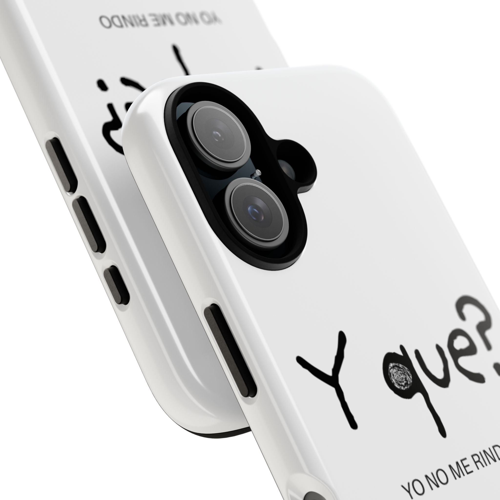 Phone Case — "Y que? Yo no me rindo" Minimalist Motivational Design