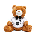 Brown Plush Teddy Bear with Bow Tie & 'Are You Exclusive?' T-Shirt