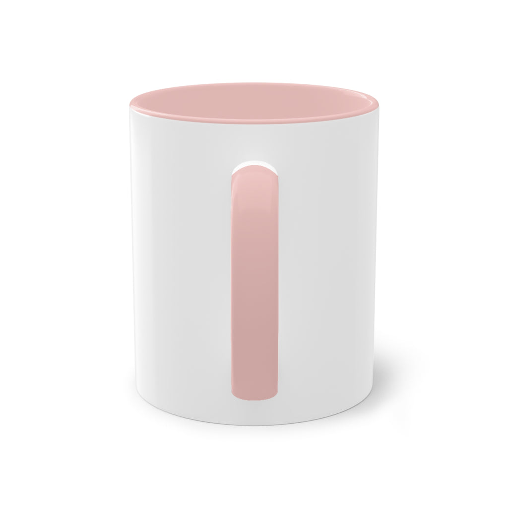 Talk To Me! Two-Tone Coffee Mug – 11oz Bold Typography Conversation Starter