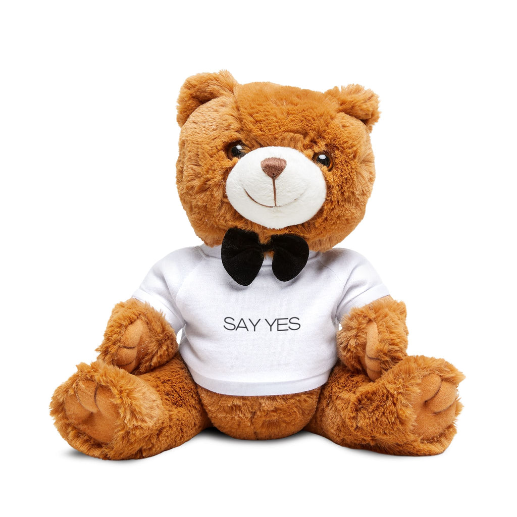 Plush Teddy Bear with "SAY YES" T‑Shirt — Cute Proposal & Romantic Gift Plush