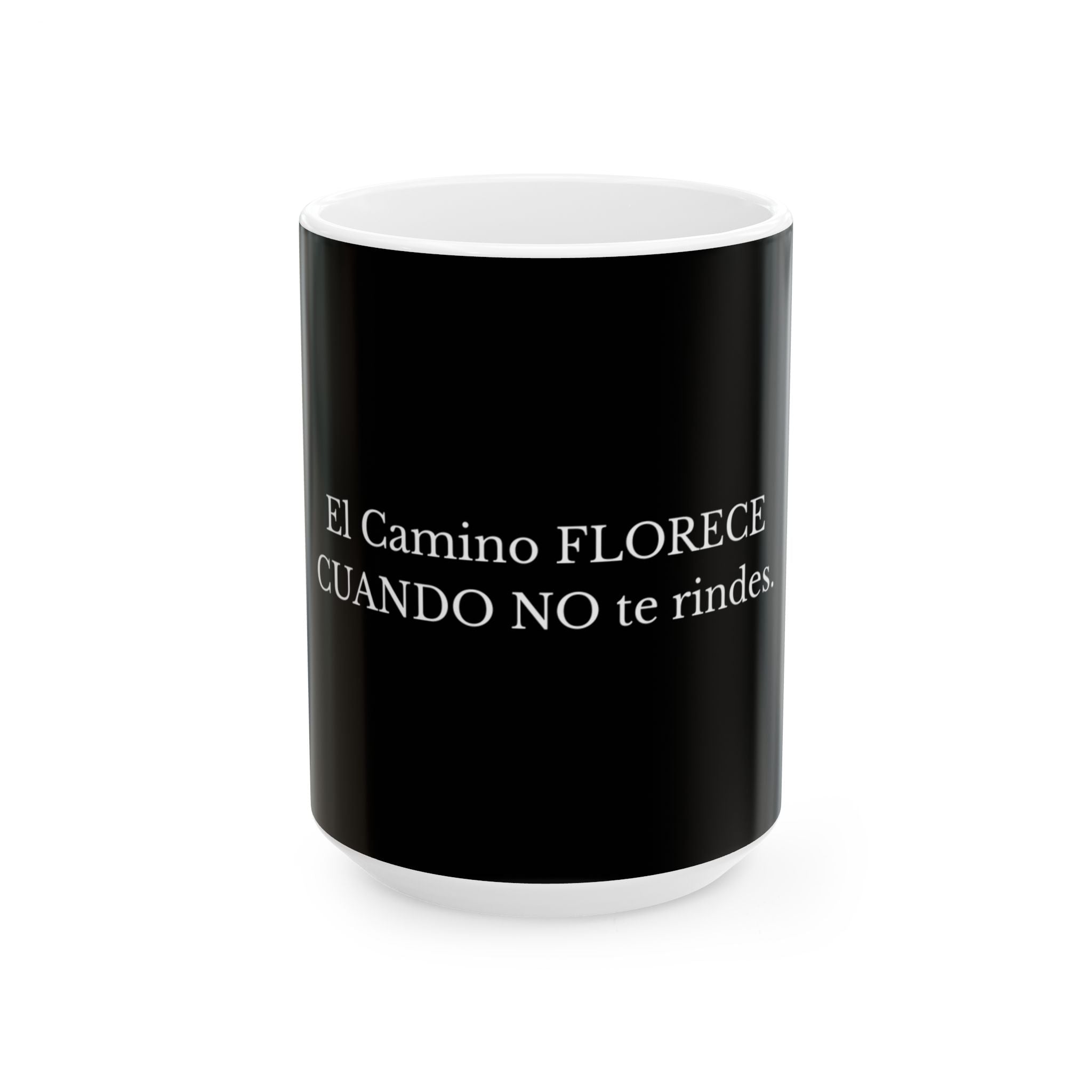 El Camino Florece Cuando No Te Rindes Mug | Spanish Inspirational Coffee Cup