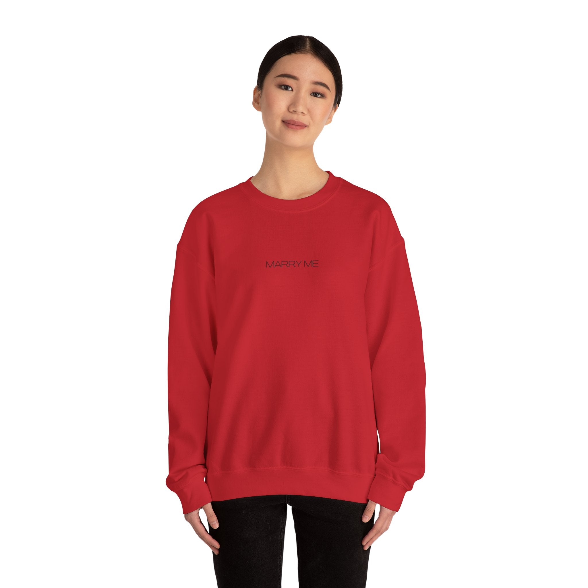 Marry Me sweatshirt | Proposal Script Text Crewneck