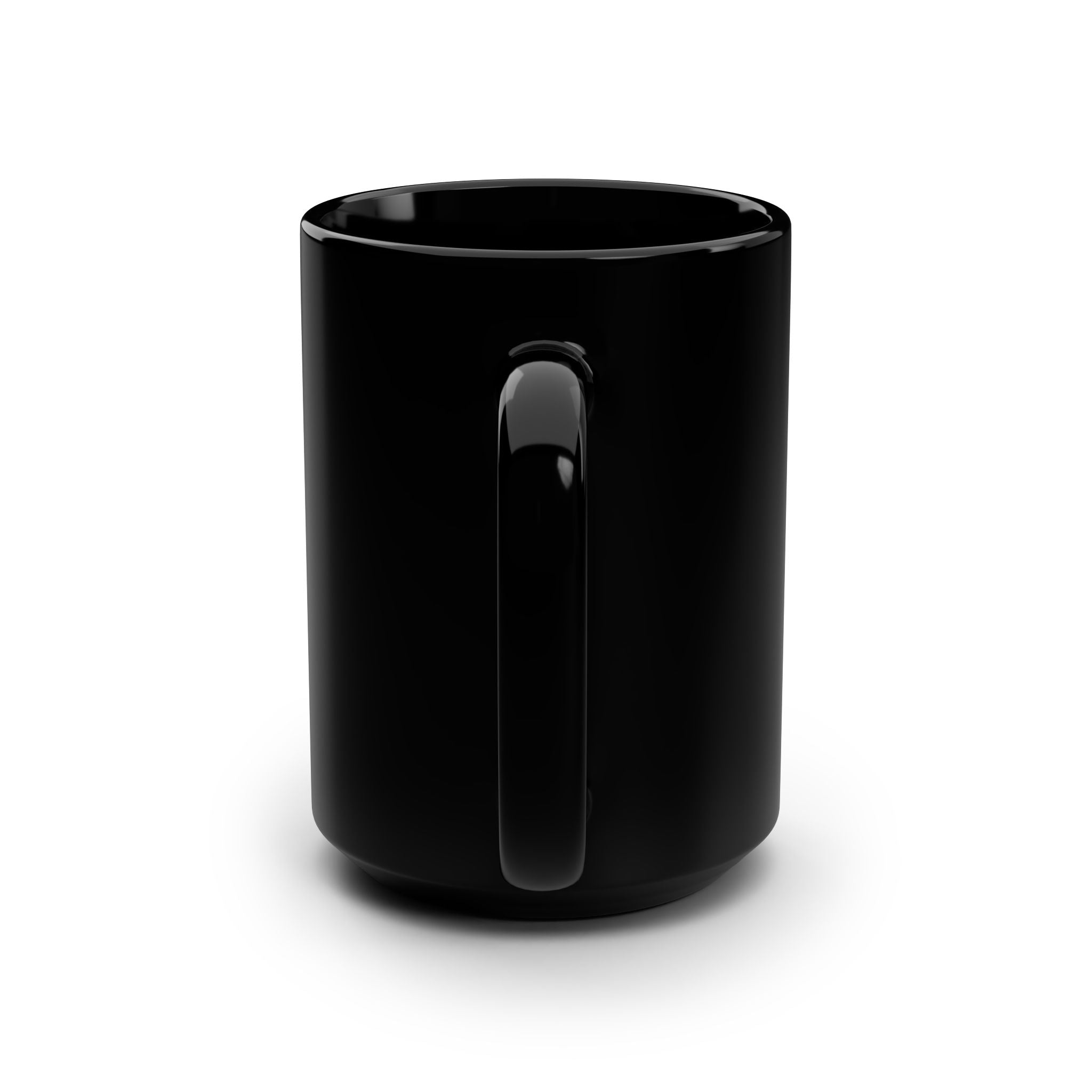 Inspirational Black 15oz Mug — "This Too Shall Pass" Ceramic Coffee Cup