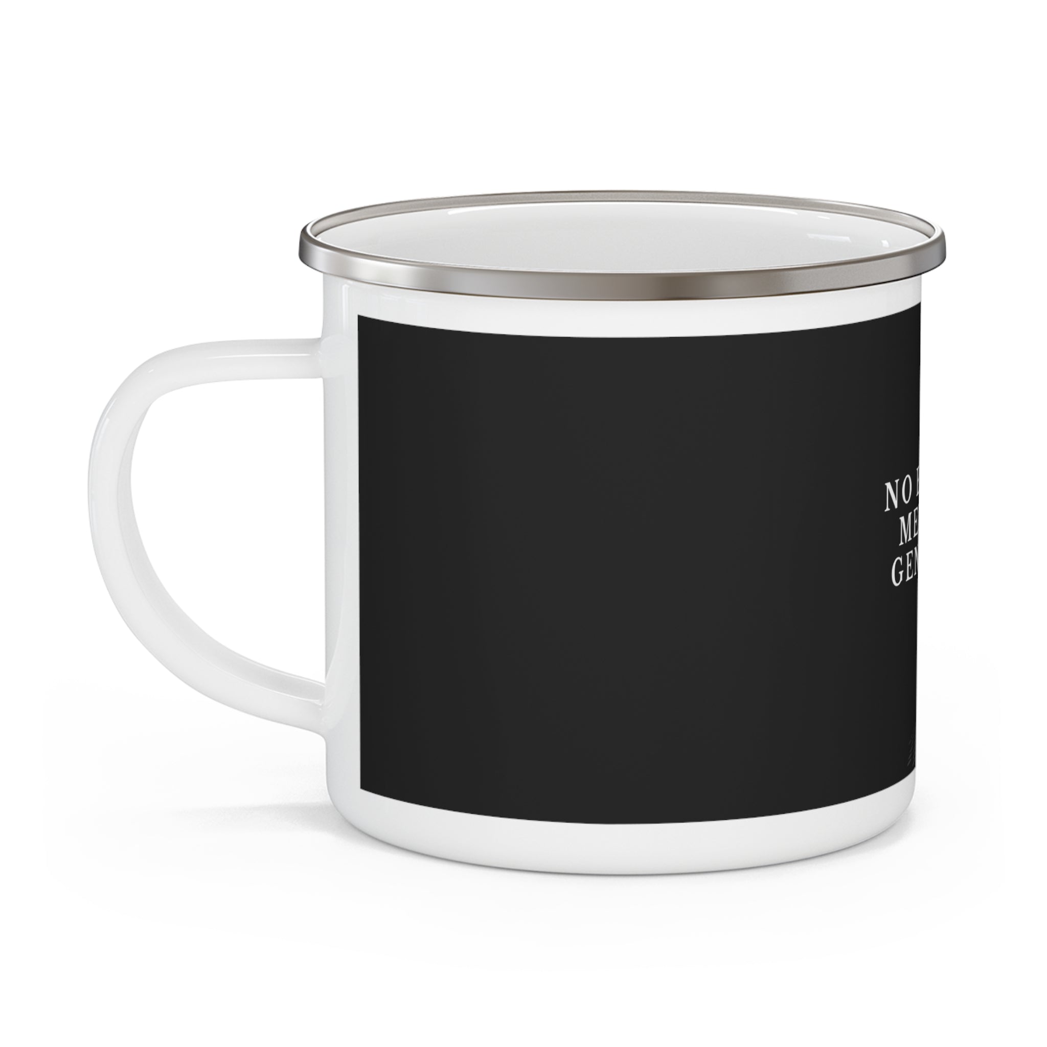 Enamel Mug — "No Eres Un Mensaje Genérico" Spanish Quote Camping Coffee Cup