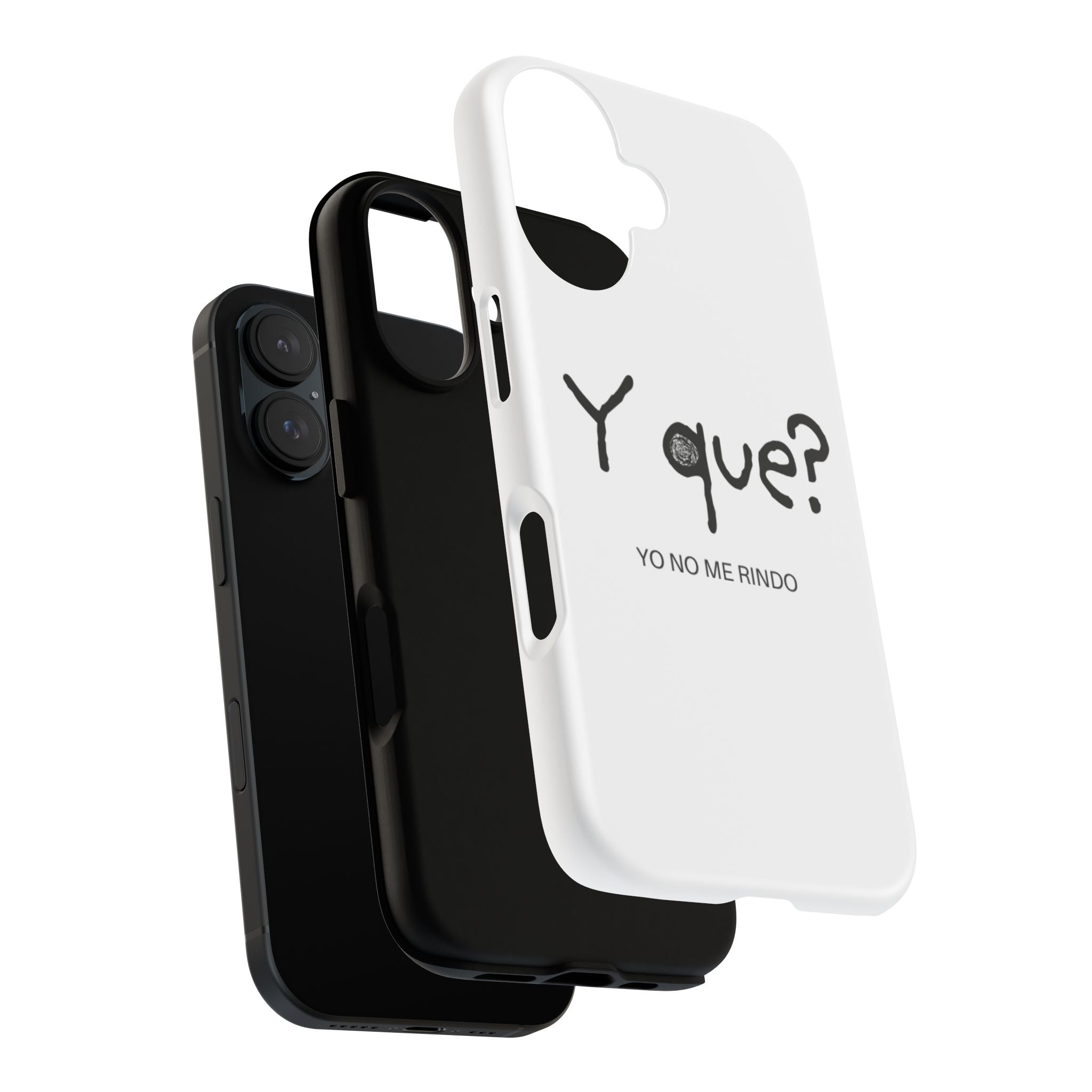 Phone Case — "Y que? Yo no me rindo" Minimalist Motivational Design