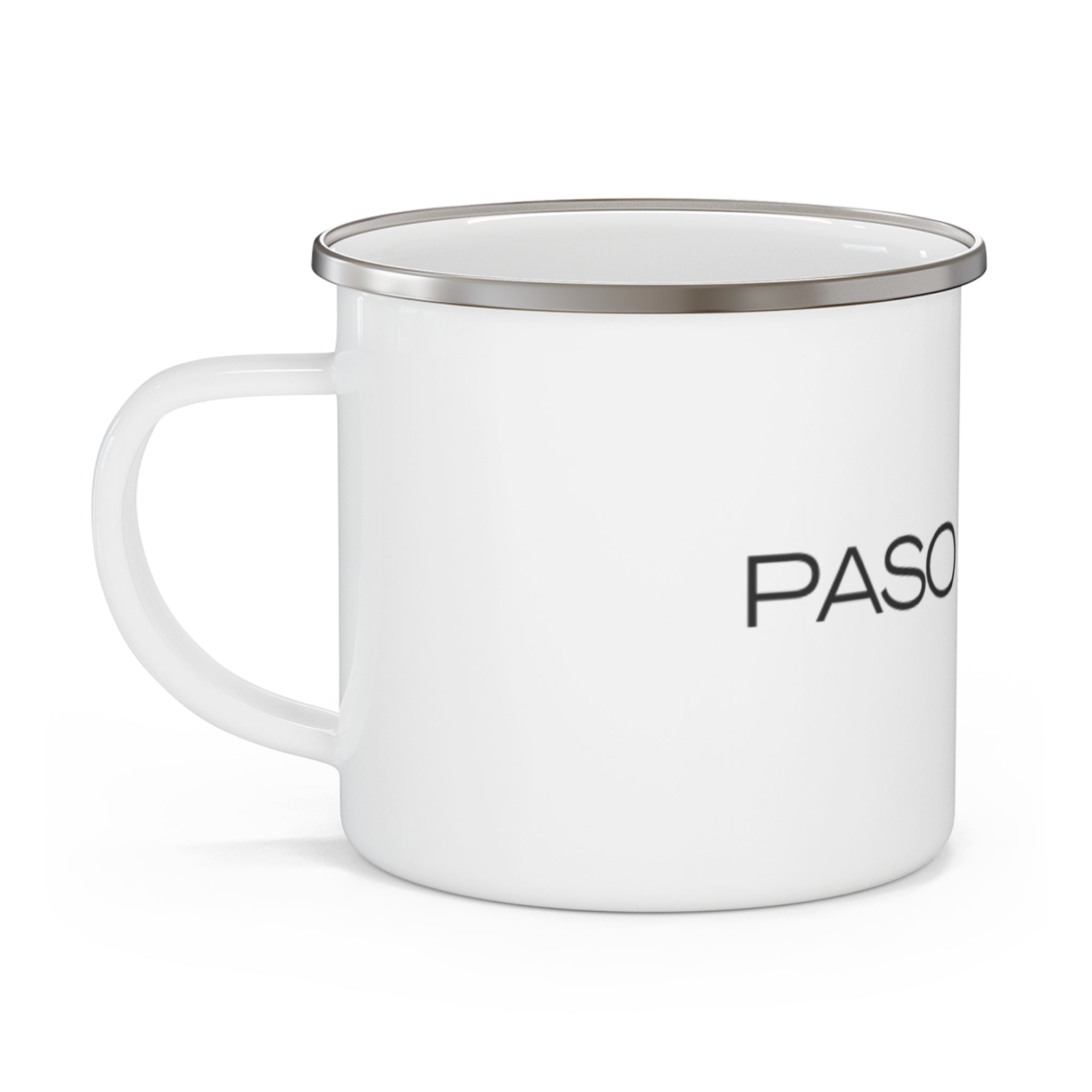 Paso a Paso Enamel Camping Mug | Spanish Phrase Minimalist Camper Cup