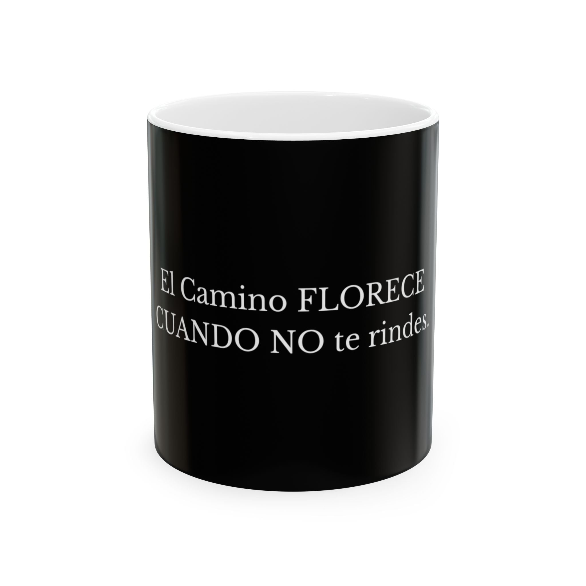 El Camino Florece Cuando No Te Rindes Mug | Spanish Inspirational Coffee Cup