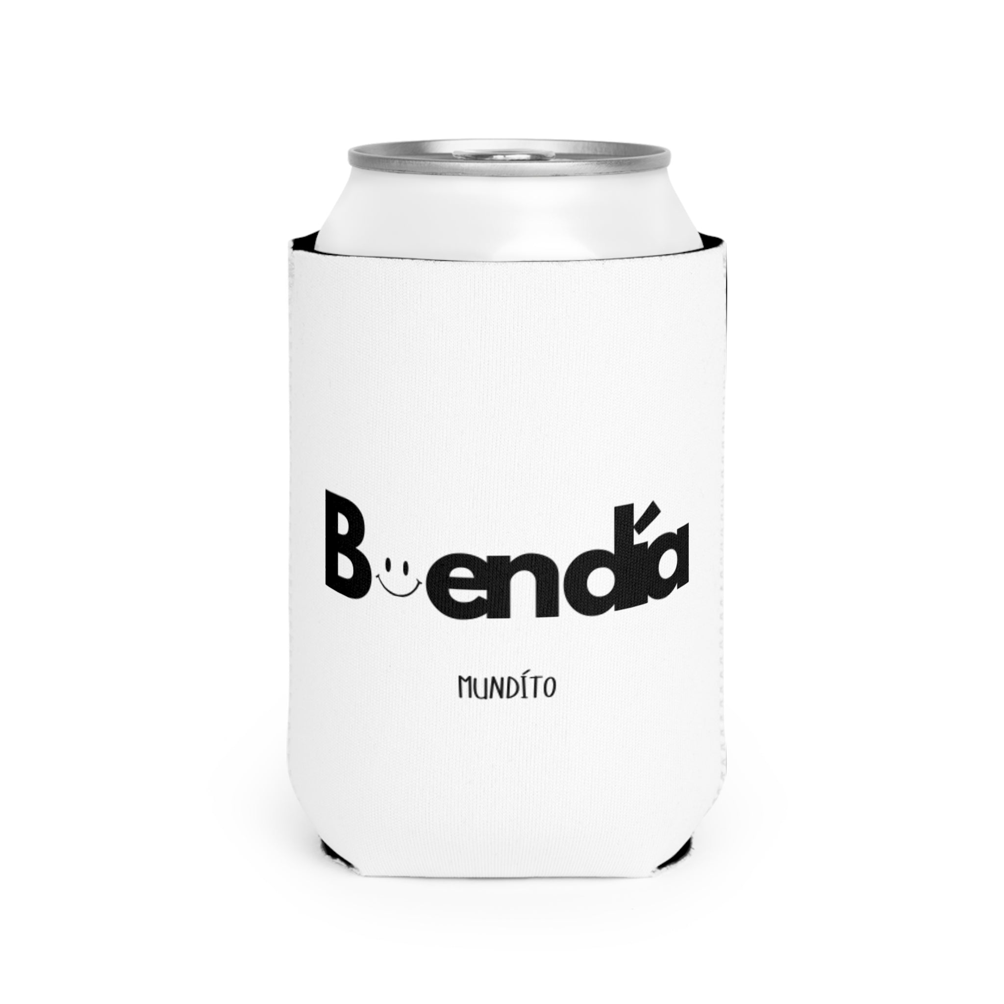 Buendía Can Cooler Sleeve – Minimal Spanish 'Buendía' Logo Koozie